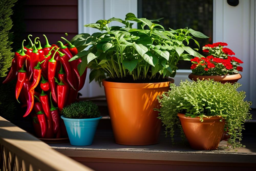 Elevate Your Culinary Adventures: Grow Hot Peppers At Home With Container Gardening