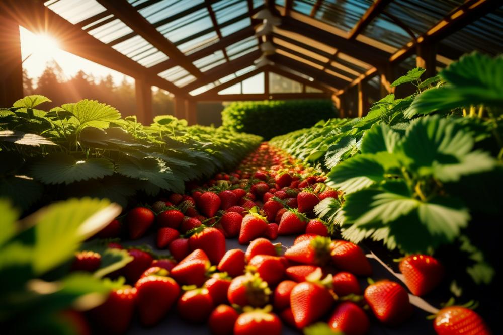 Maximize Your Strawberry Harvest: Discover The Perfect Sunlight Spot For Sweet, Abundant Berries