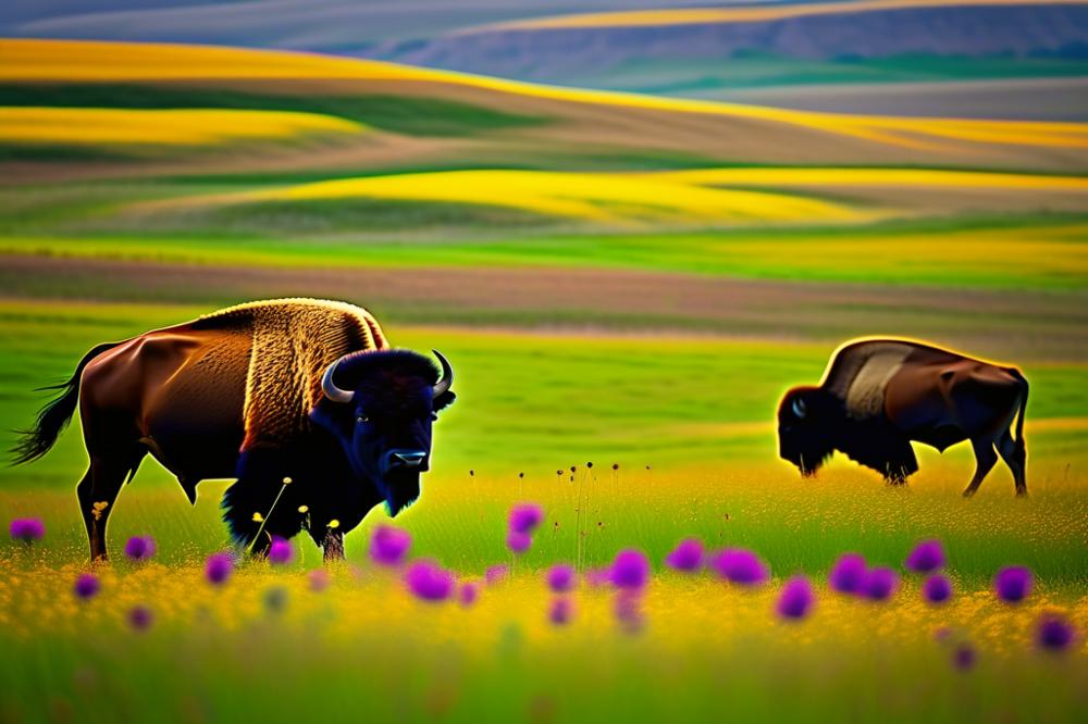 Restoring North American Prairies: A Sustainable Approach To Revive Grasslands For Bison And Pollinators